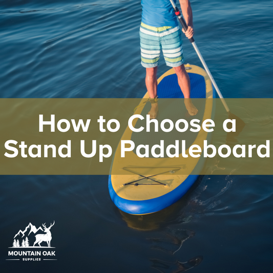 Person standing on a stand up paddleboard