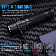 Tactical LED Rechargeable Flashlight 1800 Lumens