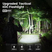 Tactical LED Rechargeable Flashlight 3800 Lumen