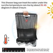 Solar Heated Shower Bag
