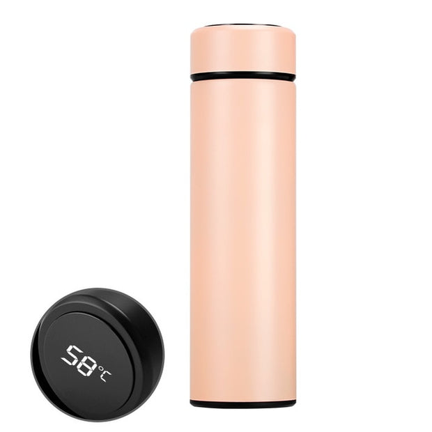 LV 02 Thermal Tumbler LED Touch Display Temperature Stainless Steel Flask  Keep Warm and Cold 500ml